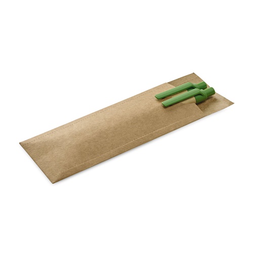 LEAF. Set con penna a sfera e matita portamina